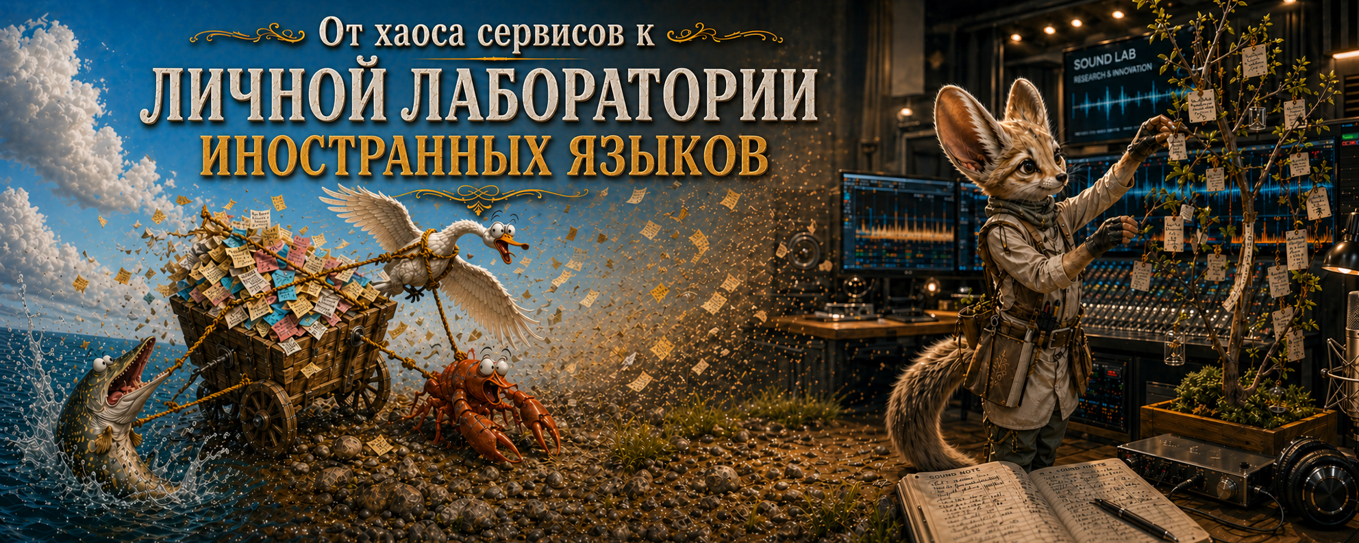 От хаоса сервисов к личной лаборатории иностранных языков